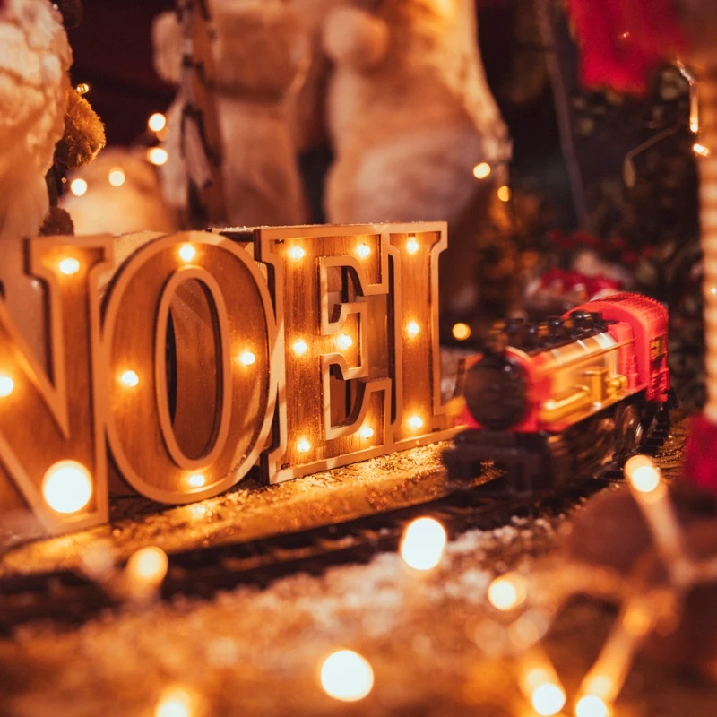 Guirlandes étoilées et rideaux lumineux LED Noël